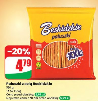Paluszki z solą  promocja w Dino