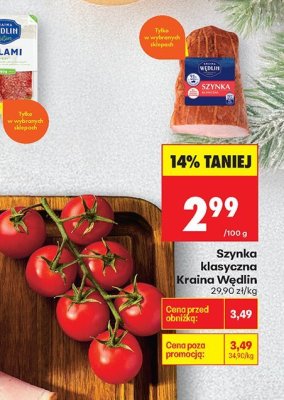 Szynka klasyczna Kraina Wędlin promocja w Biedronka