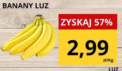Banany luz promocja w Supeco