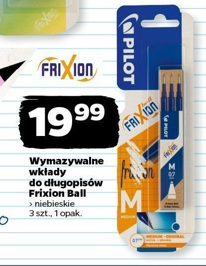 Wkłady do pióra niebieskie Pilot frixion promocja