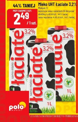 Mleko UHT 3,2% Łaciate promocja w POLOmarket