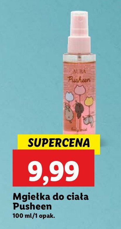 Mgiełka do ciała Pusheen promocja w Lidl