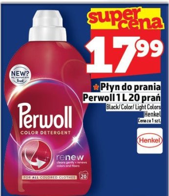 Płyn do prania Perwoll 1 L 20 prań Black Color Light Colors Henkel promocja w TOPAZ