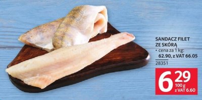 Sandacz filet ze skórą promocja w Selgros
