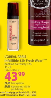 Podkład do twarzy L'Oréal Paris Infaillible 32h Fresh Wear promocja w Hebe