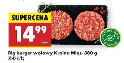 Big burger wołowy Kraina mięs promocja