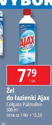 Żel do czyszczenia łazienki Ajax bathroom Ajax . promocja