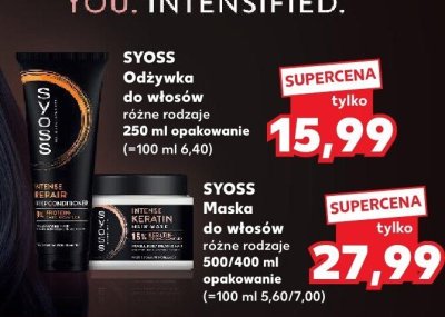 Maska do włosów SYOSS różne rodzaje 500/400 ml promocja w Kaufland
