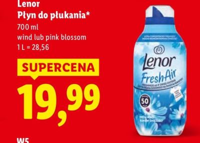 Płyn do płukania Lenor pink blossom promocja w Lidl