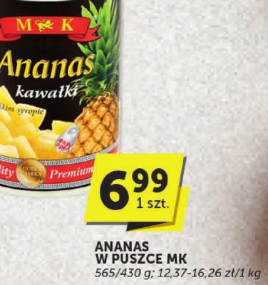 Ananas w puszce MK promocja w ABC