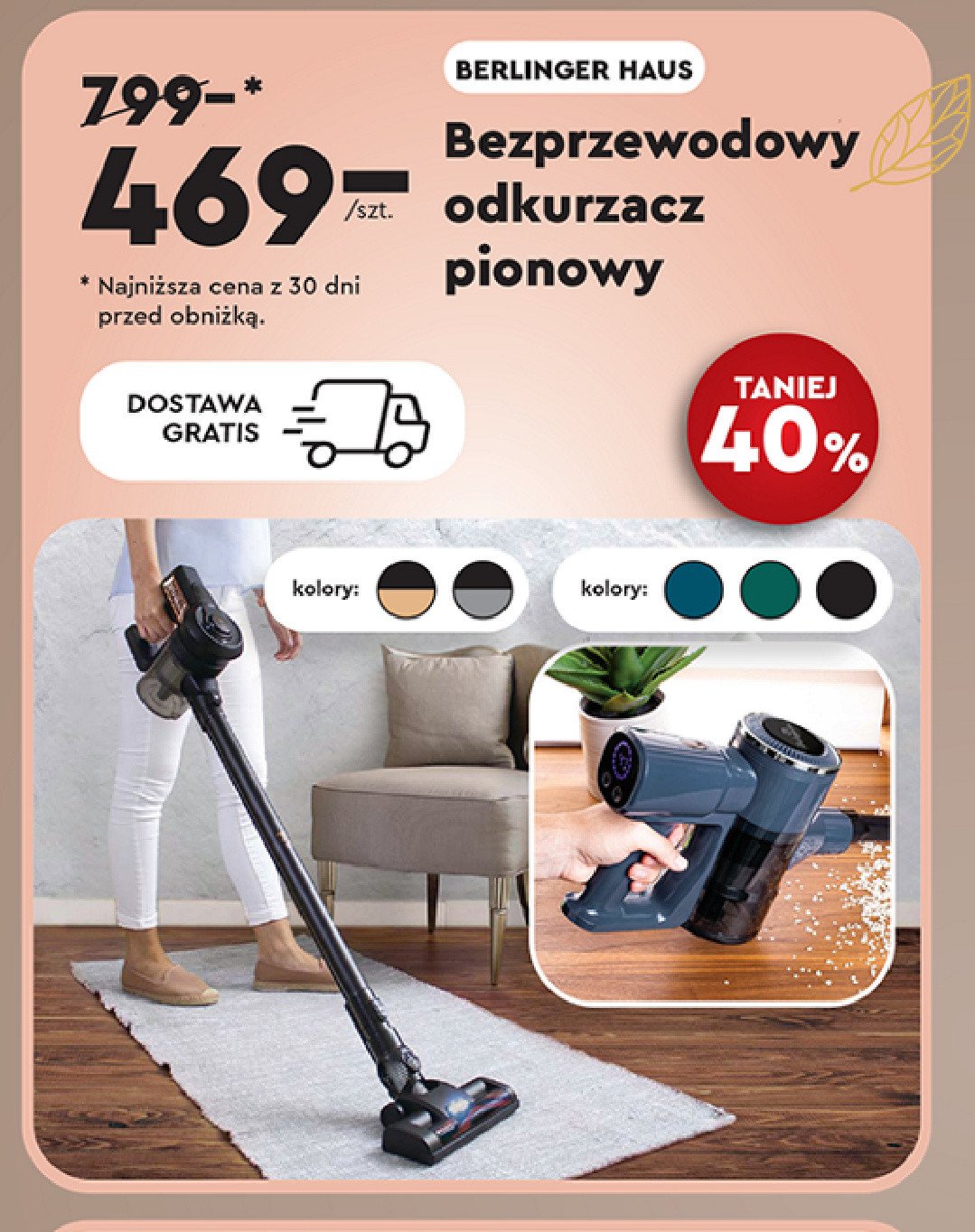 Odkurzacz black rose Berlinger haus promocja