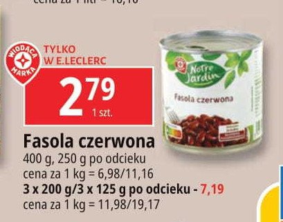 Fasola czerwona Wiodąca marka notre jardin promocja