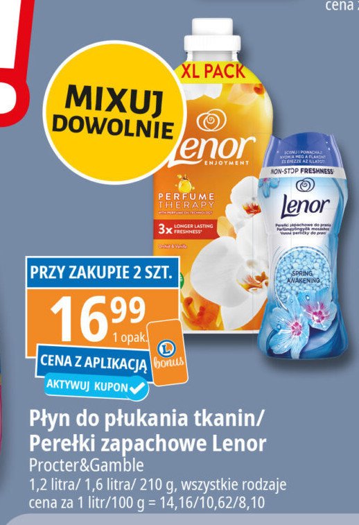 Płyn do płukania orchid & vanilla Lenor promocja