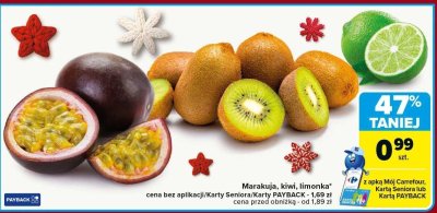 Marakuja, kiwi, limonka promocja w Carrefour