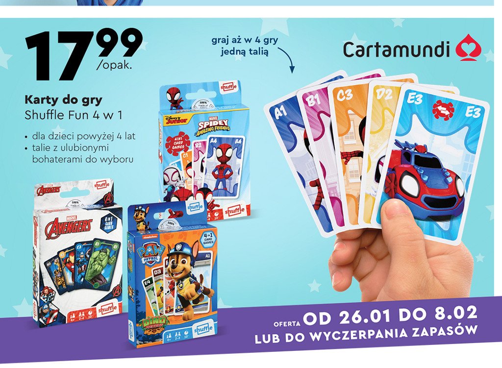 Karty do gry spider-man Cartamundi promocja
