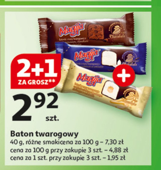 Batonik z masy twarogowej o smaku tofee Magija promocja