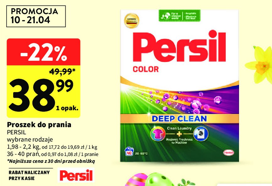 Persil proszek do prania deep clean color promocja