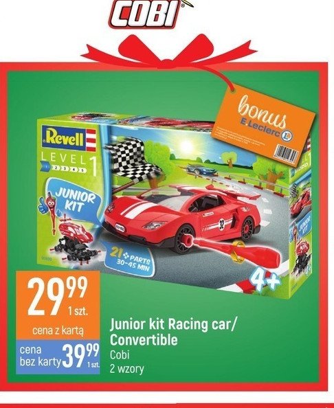 Samoch贸d do sk艂adania junior kit off-road car revell Cobi promocja