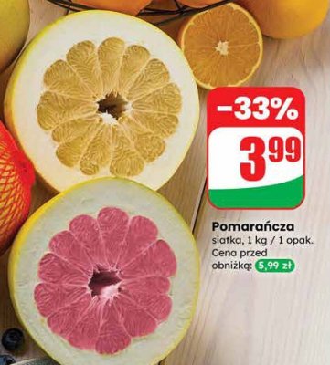 Pomarańcza siatka promocja w Dino