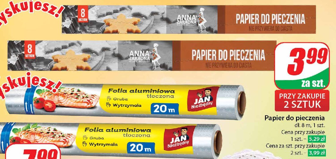 Papier do pieczenia 8 m Anna zaradna promocja