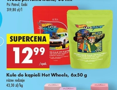 Kule do k膮pieli hot wheels czerwone AURA promocja