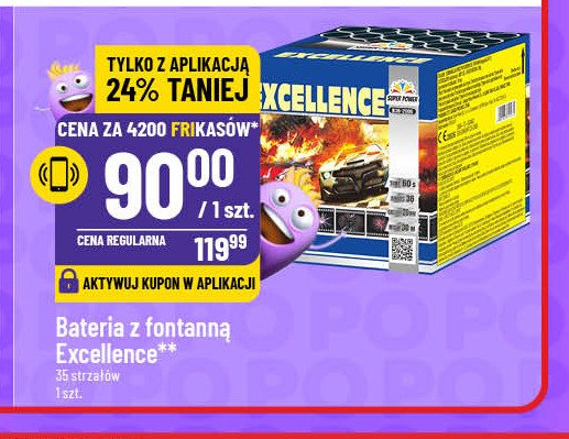 Bateria z fontanną excellence SUPER POWER promocja w POLOmarket