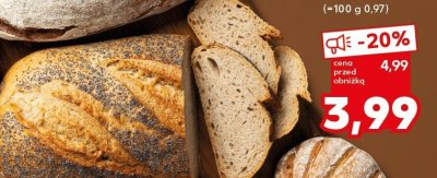 Chleb w stylu rustykalnym z makiem promocja w Kaufland