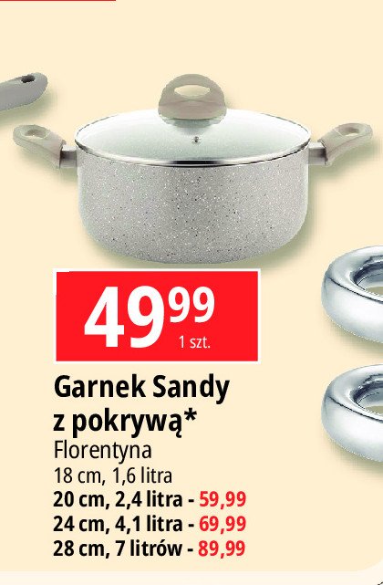 Garnek aluminiowy sandy 18 cm 1.6 l Florina (florentyna) promocja