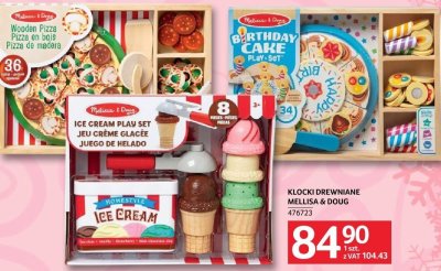 Klocki drewniane Melissa & Doug Birthday Cake promocja w Selgros