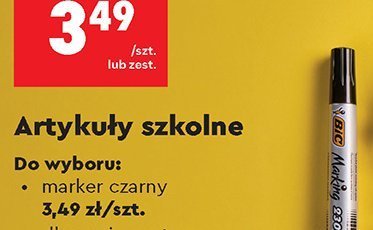Marker czarny promocja w Biedronka