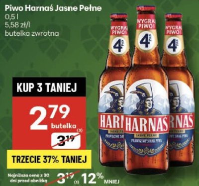 Piwo Piwo Harnaś Jasne Pełne promocja w Delikatesy Centrum