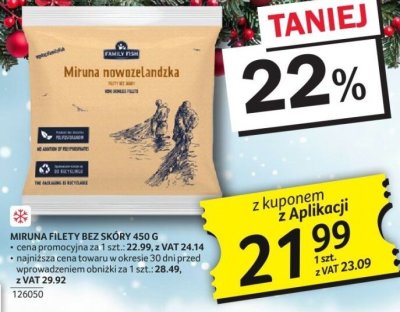 Miruna filet bez skóry 450 g promocja w Selgros