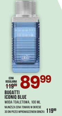 Woda toaletowa Bugatti Iconiq Blue promocja w Drogerie Natura