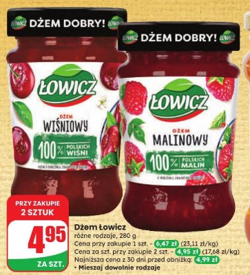 Dżem malinowy promocja w Dino