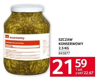 Szczaw konserwowy 2,5 KG economy promocja w Selgros