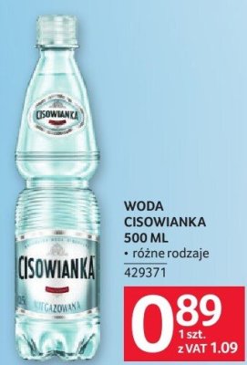 Woda Cisowianka 500 ml różne rodzaje promocja w Selgros