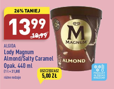 Lody salted caramel Algida magnum double promocje