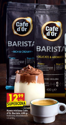 Kawa rich&creamy Cafe d'or barista promocja