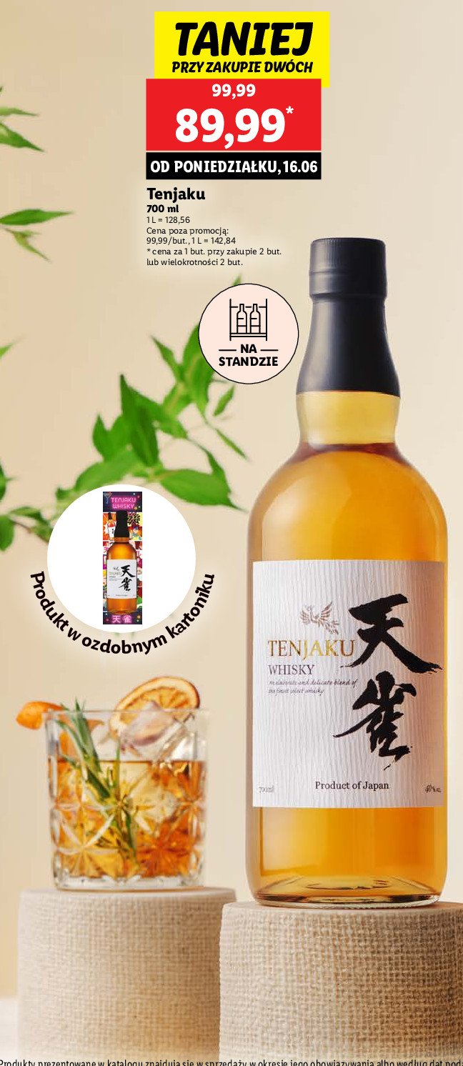 Whisky TENJAKU promocja w Lidl