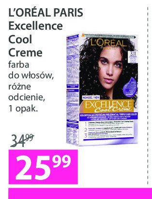 Farba 3.11 L'oreal excellence cool creme promocja