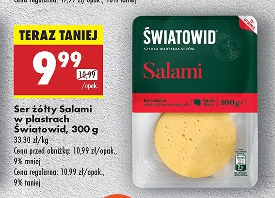 Ser salami Światowid promocja w Biedronka