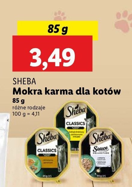 Karma dla kota z cielęciną Sheba souce collection promocja