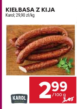 Kiełbasa z kija Karol promocja