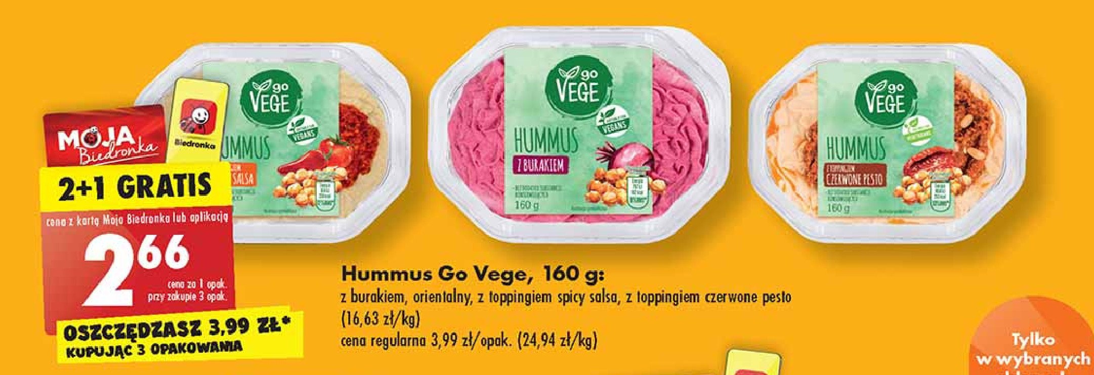 Hummus curry Govege promocja