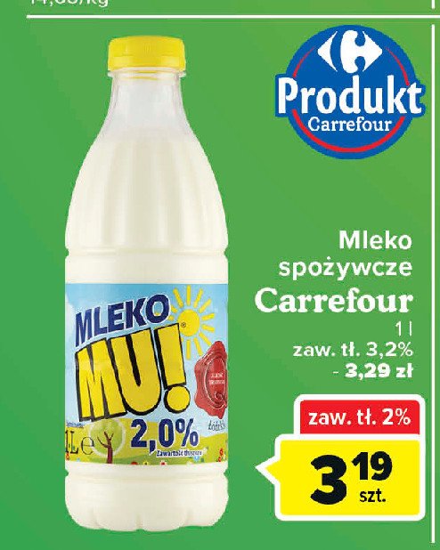 Mleko 3.2% Mu! promocje