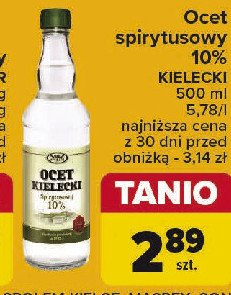 Ocet spirytusowy 10% Społem kielce promocja