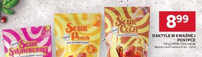 Daktyle w kwaśnej posypce Sour Peach promocja w Stokrotka