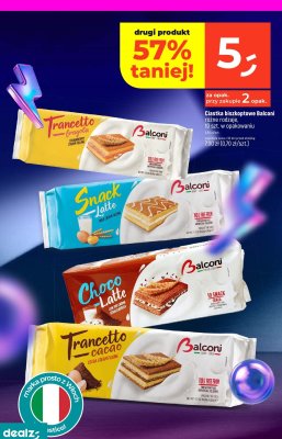 Ciastka biszkoptowe Balconi Trancetto Fragola 10szt promocja w Dealz