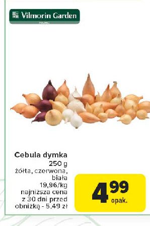 Cebula dymka biała Vilmorin garden promocja w Carrefour