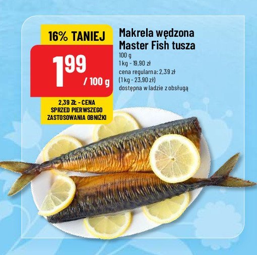 Makrela wędzona Master fish promocja